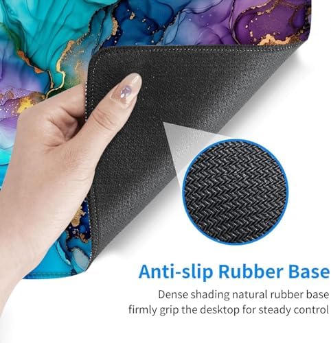 Desk Mat, Mouse Pad with Wrist Rest, 4-in-1 Large Mouse Pads for Desk, Ergonomic Mouse Pad and Keyboard Wrist Rest Gaming Keyboard Mat for Office,Abstract Ink Painting - Image 4
