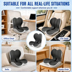 Susbie Car Seat Cushion with Lumbar Support Pillow,Office Chair Cushion - Image 7