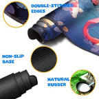 4-Piece Extended Large Mouse Pad Set for Women Men with Colorful Koi Design Includes 35.4 x 15.7 XXL Large Mouse Pad Keyboard Wrist Rest Mouse Wrist Support and Coaster for Office Home - Image 3
