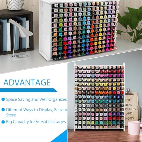 Marker Organizer for Desk,180 Slots Marker Storage with Divider - Image 4