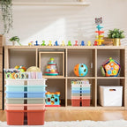 Lineshading 6 Pack 3 Compartment Classroom Table Caddy with Handle Boho - Image 4