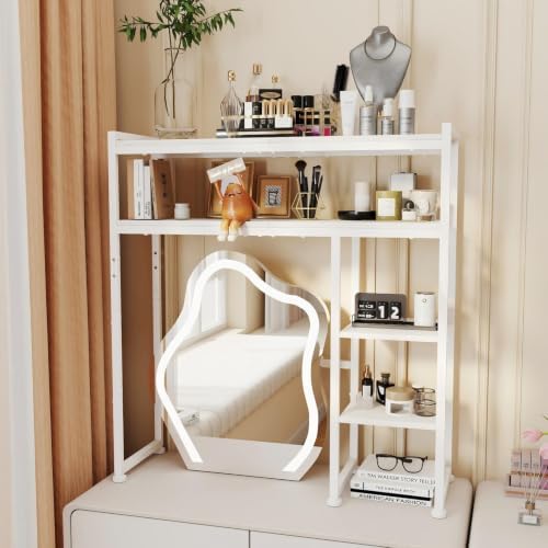 Aetheris Desktop Organizer Shelf, 30" Wooden Office Storage Rack, Display Shelf Rack, 5 Tier Desktop Display Rac, Desk Shelf, Desk Hutch for Computer Monitor - Image 2