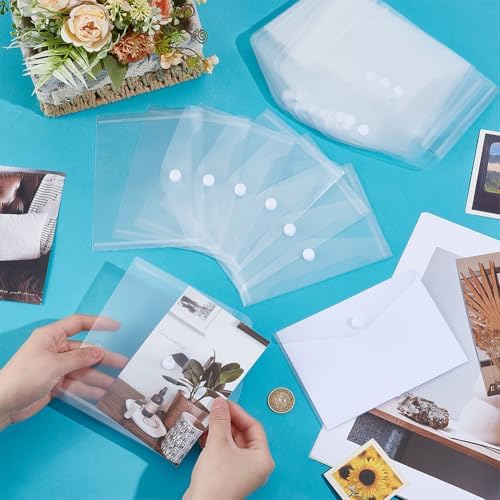 120 Pack Stamp and Die Storage Pockets, Small Plastic Envelopes - Image 3