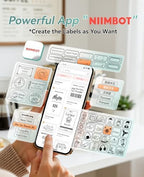 NIIMBOT B2 Label Maker Machine with Tape for Home Office, Gray White - Image 4
