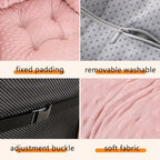 Office Chair Cushions with Armrest，Non-Slip Rocking Chair Pad with High Back Support for Dining Dorm Floor Car Office Patio - Image 4