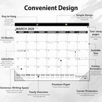 GuassLee Large Desk Calendar 2027-2028, 18 Months, 22"x17" - Image 3