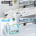 gianotter 5-Tier Desk Organizer with Drawers and File Holders - Image 2