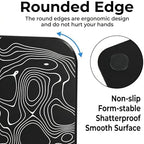 Glass Mousepad, 13x16 inch Black Tempered Glass Gaming Mouse Pad - Image 4