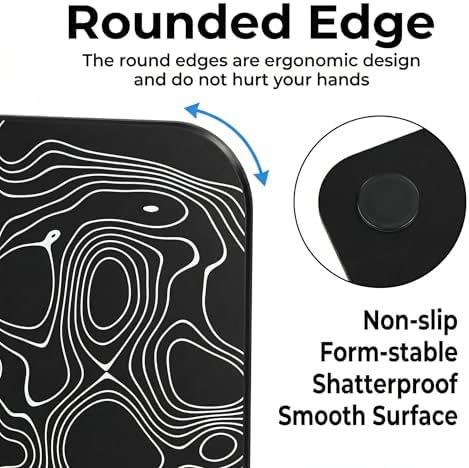 Glass Mousepad, 13x16 inch Black Tempered Glass Gaming Mouse Pad - Image 4