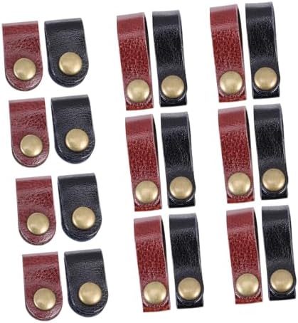 Angoily 72pcs Cattle Cord Winders Usb Cable Tie Keepers Leather Cable Clips Organizers for Desk Reusable by Angoily