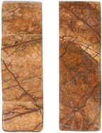 Creative Co-Op Decorative Marble Wave Bookends, Forest Brown - Image 6