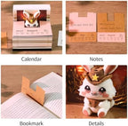 3D Memo Pad Time Piece Calendar 2027, 3D Tear-Off Art Desk Calendar 2027, Creative 3D Memo Pad Paper Art Tree House DIY Paper Carving Decoration (Rabbit Warrior) - Image 5