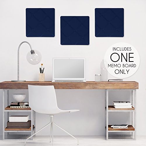 Navy Blue Fabric Memory/Memo Photo Bulletin Board - Image 2