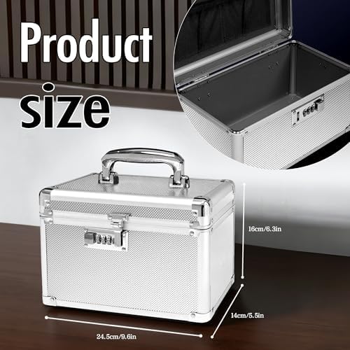 Silver Medication Combination Lock Boxes with Code Small - Image 5