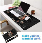 4Pcs Memory Foam Keyboard Wrist Rest Desk Mat Set, Skull - Image 6