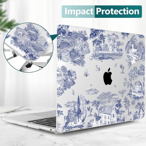 DONGKE Case for MacBook Pro 13 Inch (2026-2020 Models A2338 M2 M1/A2251/A2289), Toile Pattern Hard Shell Case with Keyboard Protector, Compatible with Retina Display and Touch Bar - Image 7