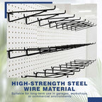 Shimeyao 20 Pcs 12 Inch Pegboard Shelf Brackets, Black - Image 4