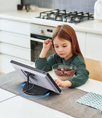 Almoz Swivel and Tilt Stand for Echo Show 15, Aluminum Stand for Show 15.6" Smart Display and Up to 18" iPad/Tablets, with 360 Degree Rotating Base, Viewing Angle Adjustable, No Need Mounting (Black) - Image 6