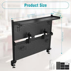 Desk Pegboard, 40 X 34 Inch Desk Pegboard System Monitor Stands Computer Accessories Clamp On Desk Organizer for Office Gaming Desk Workbench - Image 2