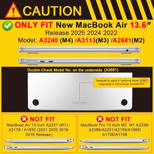 Batianda LumiArt Case for MacBook Air 13.6" M2-M5 Chip, Tropical Line - Image 2