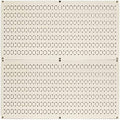 Wall Control Pegboard Rack Horizontal Metal Pegboard Garage Tool Storage Pack - Two 32-Inch Wide x 16-Inch Tall Easy To Install Peg Boards (Beige) by Wall+Control