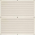 Wall Control Pegboard Rack Horizontal Metal Pegboard Garage Tool Storage Pack - Two 32-Inch Wide x 16-Inch Tall Easy To Install Peg Boards (Beige) by Wall+Control