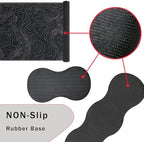 Keyboard Wrist Rest and Mouse Pad with Wrist Support Set Ergonomic Coaster,Memory Foam,Easy Typing Pain Relief,Large XL Desk Mat 31.5"x 11.8",Topographic Contour - Image 3