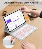for Samsung Galaxy Tab S11 Ultra 14.6 Inch 2025 Backlit Keyboard Case, Galaxy Tablet S11 Ultra Case Keypad with S Pen Holder, 7-Color Backlight Keyboard for Samsung Tab 14.6'' SM-X930/X936B, Grey - Image 6