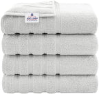 American Soft Linen 100% Cotton Luxury Turkish Towels, 4 PC Bath Towel Set by AmericanSoftLinen