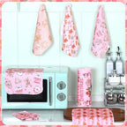 36 Pack Reusable Kitchen Cloths Cotton Towel, Pink Gingerbread - Image 3