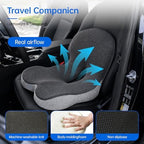 Memory Foam Seat Cushion with Lumbar Support for Office Chair and Car - Image 5