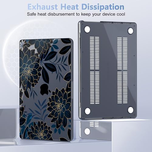 May Chen for 2026 MacBook Pro 14-inch M5 M4 M3 M2 M1 Pro/Max Chip, Release 2026 2025-2021, Model A3427 A3426 A3434 A3112 A3401 A3185, Plastic Hard Shell with Keyboard Cover, Luxury Dahlia - Image 5