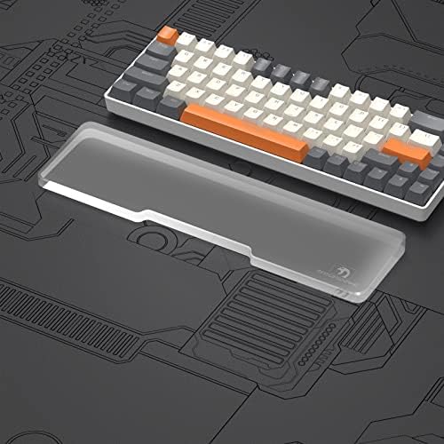 Acrylic Keyboard Wrist Rest - Compact 60% Keyboard- Mechanical Keyboards Ergonomic Palm Rest for Computer Keyboard,Anti-Slip Base,Wrist Pad for Laptop,Office & Home-Easy Typing by SELORSS
