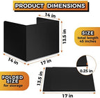 4-Pack Desk Dividers for Students - Durable & Waterproof Plastic Study Carrel Divider, Classroom Folders Teacher Supplies, Easy-to-Clean Plastic Privacy Shield Folder Boards for Student Desks, Black - Image 4