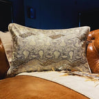 The HomeCentric Decorative Gold 12"x16" (30x40 cm) Oblong Sofa Pillow Case, Faux Leather Beaded Pattern Pillow Cover Sofa, Animal Pattern Modern Style - Animal Bling - Image 2