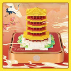 3D Calendar 2027,3D Desk Calendar 2027,Time Piece Calendar 2027,Yellow Crane Tower Tear-Off Paper Sculpture Calendars,Paper,3D Desk Calendar Memo Pad 2027,3D Memo Pad Art Calendars Notepad,New year Gift(Yellow Crane Tower) - Image 6