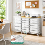 SYKIARIOL 16-Drawer Craft Storage Cabinet with Open Shelves - Image 2