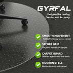 Office Chair Mat for Carpet - 36x36 Inch Plastic Computer Desk Floor Protectors for Chairs Clear Under Desk Rug Pad for Rolling Gaming Chair - Image 2