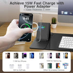 Mouse Pad with Wireless Charging & Foldable Phone Holder, 27.5"x11.8" Black - Image 7