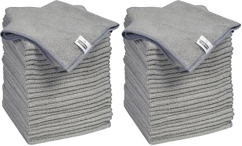 Rubbermaid Microfiber Cloth Towels 14"x14" Non-Scratch Reusable/Washable for Cleaning/Wiping/Polishing for Home/Kitchen/Car,(Pack of 48) by Rubbermaid