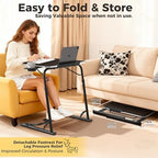 FoldWise Upgraded Folding TV Tray Table, Sturdy Couch & Dinner Laptop Table - Image 6