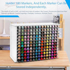 Marker Organizer for Desk,180 Slots Marker Storage with Divider - Image 2