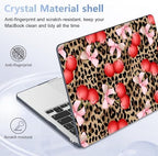 Case for 2026/2025/2024/2023 MacBook Air 15-inch Laptop Release M5 A3448 /M4 A3241 /M3 A3114 /M2 A2941, Stylish Protective Hard Shell Cover for MacBook Air 15.3 inch, Leopard Cherry - Image 6