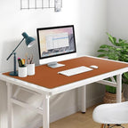 Vyaaa Cork & Leather Desk Pad, 43" x 20" Dual Sided Large Desk Mat, Large Mouse Pad on Top of Desks for Computer, Gaming, Home or Office (Brown) - Image 5