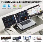 CIDETTY Upgraded Laptop Screen Extender Portable Monitor, 14" 1080P FHD IPS Screen,Monitor Extender for Laptop,Fit for 13-17" Laptops, Plug & Play Compatiable with Wins/Mac/Android/Switch - Image 4