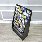 FixtureDisplays® Literature Rack Brochure Holder Leaflet Coupon Stand Greeting Card Rack 9 Tier 45 Facing Travel Information Kiosk Easy Assembly Video in Description 1453 Black-NF - Image 3