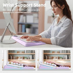 Ospelelf Keyboard Wrist Rest Pad, Comfy Ergonomic Keyboard Stand Riser Holder, Computer Wrist Support Cushion forTyping, Purple - Image 4