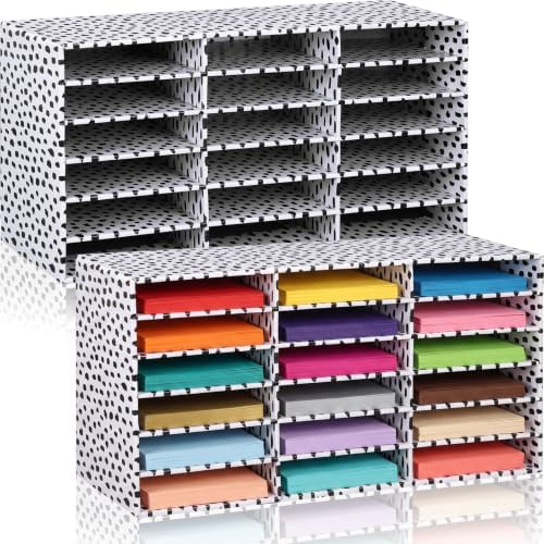 Fuutreo 2 Pcs Classroom Construction Paper Storage,Black Blocks by Fuutreo