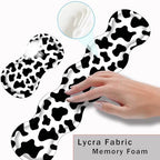 Keyboard Wrist Rest and Mouse Pad with Wrist Support Set Ergonomic Coaster,Memory Foam,Easy Typing Pain Relief,Large XL Desk Mat 31.5"x 11.8",Cow Print - Image 5