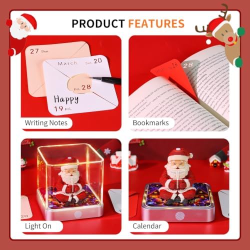 3D Calendar 2027,Time Piece Calendar 2027,3D Memo Pad,Tear Away Calendars,Santa Claus 3D Memo Pad Christmas Gift,New Year Gift (Christmas Santa Claus) - Image 5